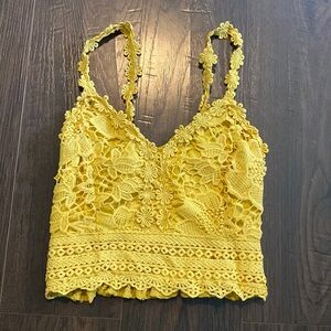 Lace detailed cropped tank from Shein size XS